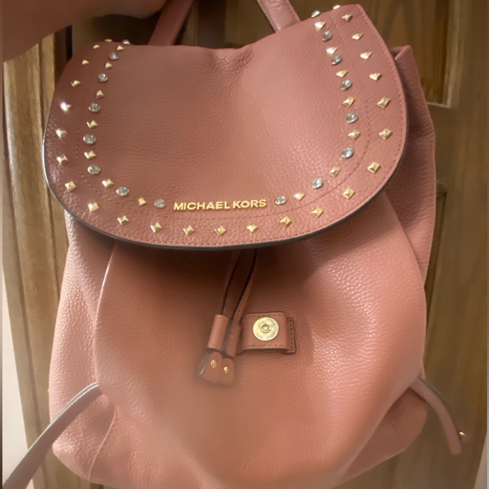 MK Michael Kors pink/mauve backpack